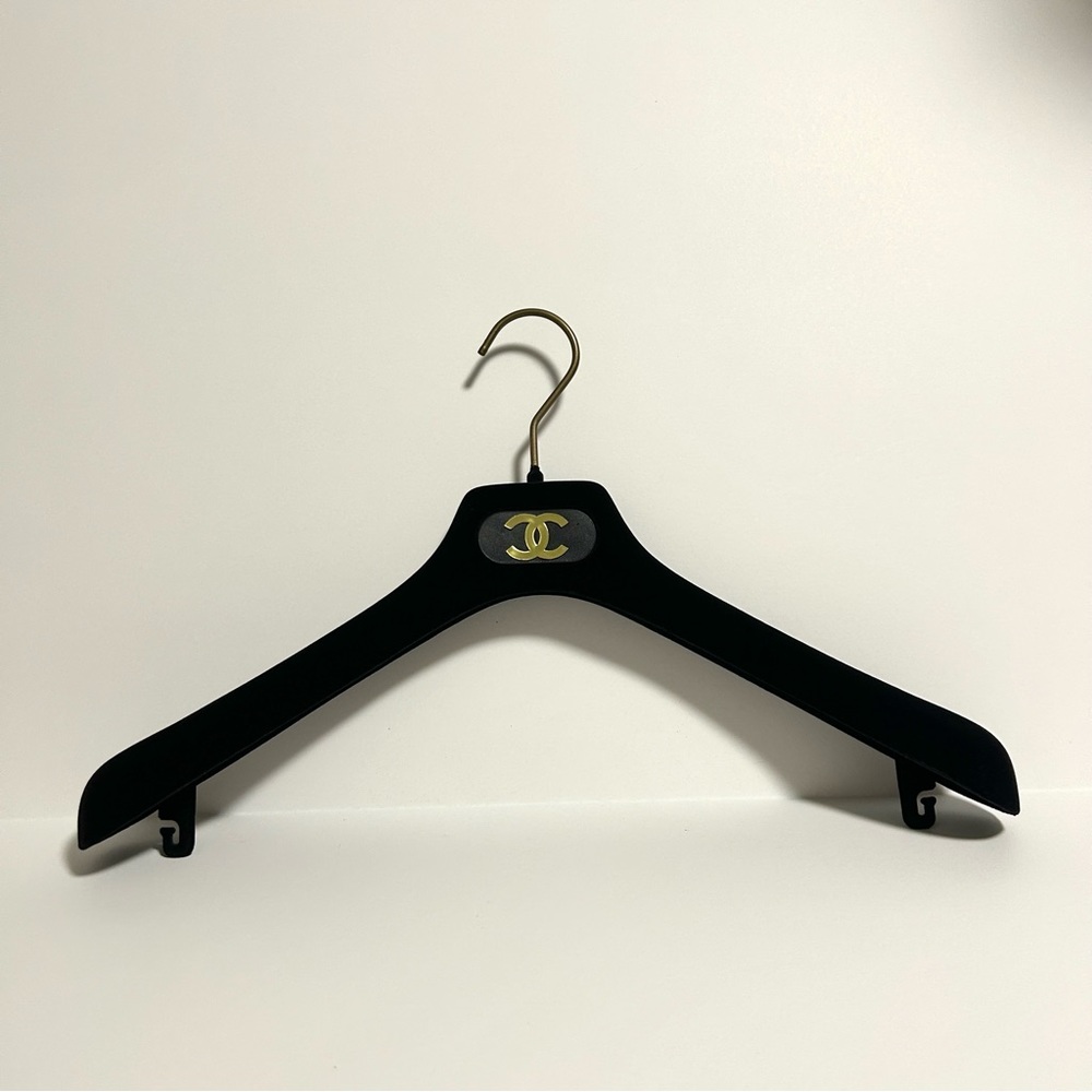 CHANEL, Hanger, Black Velvet, Authentic, see description below for more info